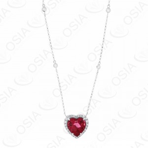 18 KARAT DIAMOND AND GEMSTONE NECKLACE