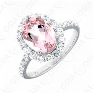 18 KARAT DIAMOND AND GEMSTONE RING