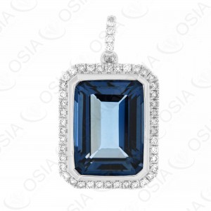 18 KARAT DIAMOND AND GEMSTONE NECKLACE