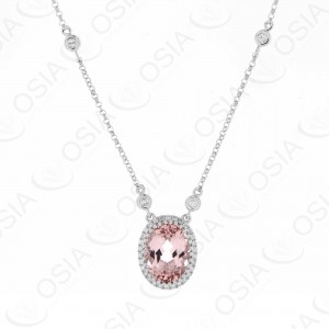 18 KARAT DIAMOND AND GEMSTONE NECKLACE