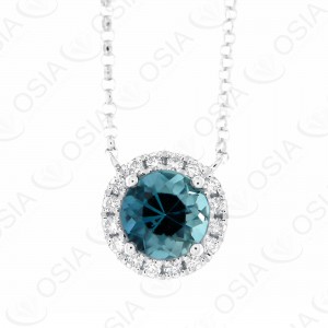 18 KARAT DIAMOND AND GEMSTONE NECKLACE