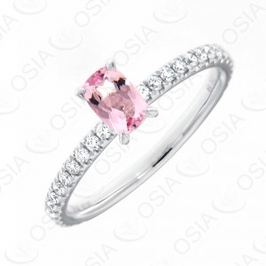 18 KARAT DIAMOND AND GEMSTONE RING