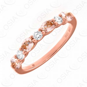 18 KARAT DIAMOND AND GEMSTONE RING