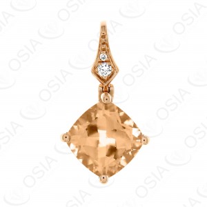 18 KARAT DIAMOND AND GEMSTONE PENDANT