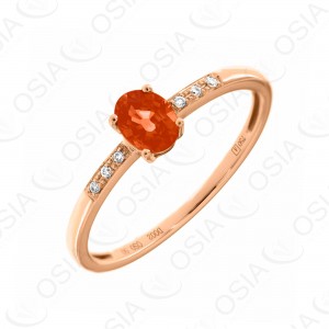 18 KARAT DIAMOND AND GEMSTONE RING