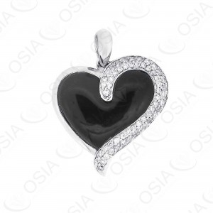 9 KARAT DIAMOND AND GEMSTONE PENDANT