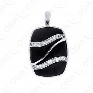 9 KARAT DIAMOND AND GEMSTONE PENDANT