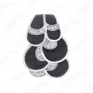 9 KARAT DIAMOND AND GEMSTONE PENDANT