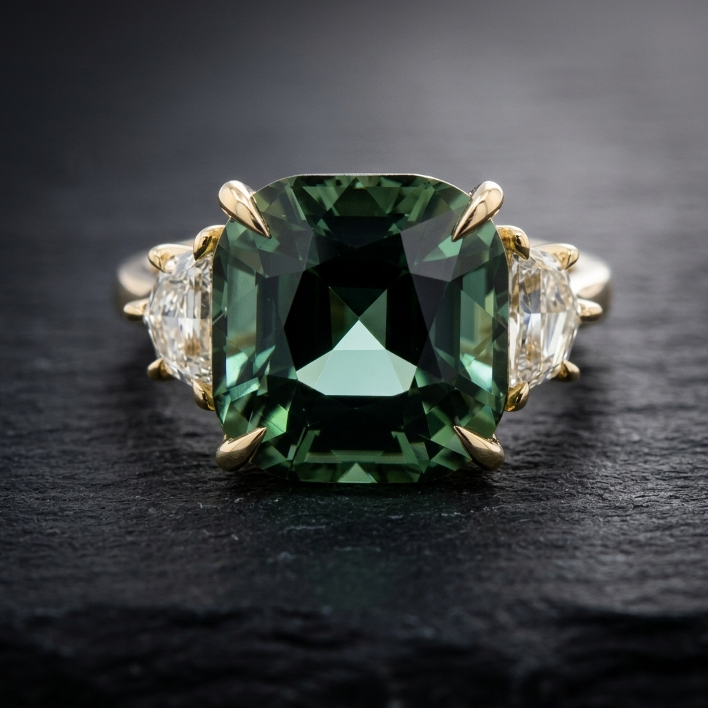 Green Tourmaline Ring