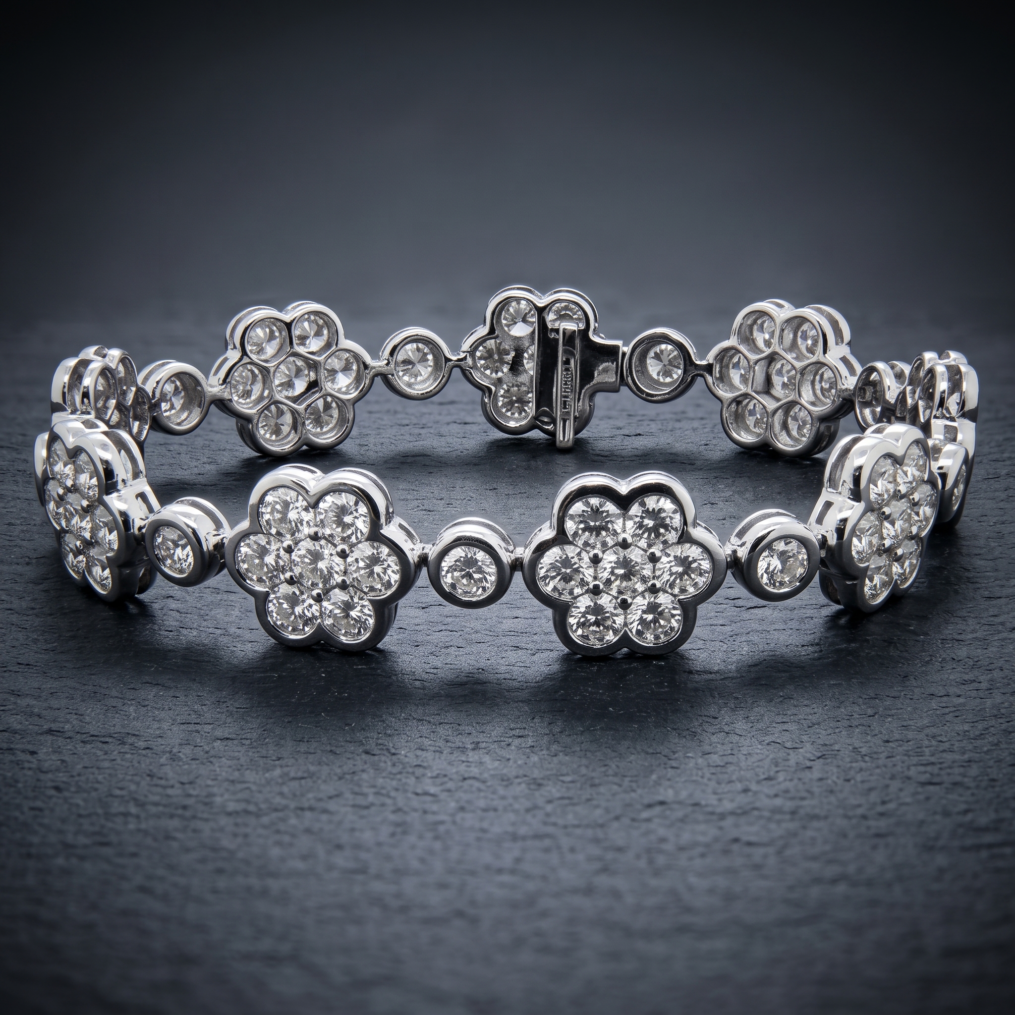 Floral Bezel Bracelet